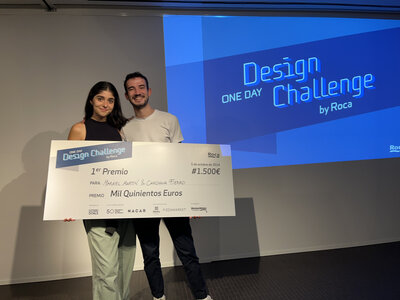 El primer premio del Roca One Day Design Challenge 2024 es para dos estudiantes del IED Madrid